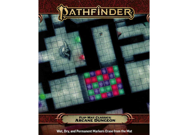Gamers Guild AZ Paizo Pathfinder RPG (2E) Flip-Mat Classics: Arcane Dungeon GTS
