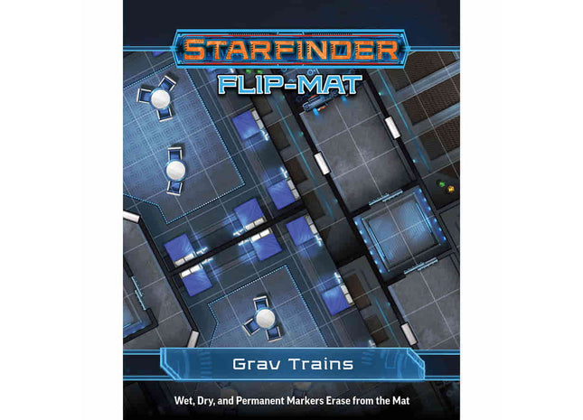 Gamers Guild AZ Paizo Publishing Starfinder RPG: Flip-Mat: Grav Trains (Pre-Order) GTS