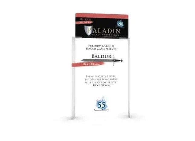 Gamers Guild AZ Paladin Paladin Board Game Sleeves: Baldur (58x108mm) Bridge Distribution