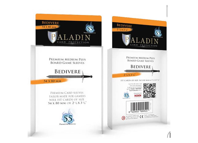 Gamers Guild AZ Paladin Paladin Board Game Sleeves: Bedivere (Premium Medium Plus) GTS