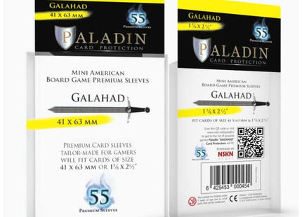 Gamers Guild AZ Paladin Paladin Board Game Sleeves: Galahad (Mini American) GTS