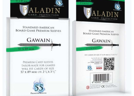Gamers Guild AZ Paladin Paladin Board Game Sleeves: Gawain (Standard American) GTS