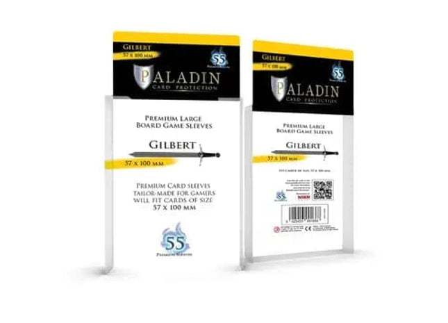Gamers Guild AZ Paladin Paladin Board Game Sleeves: Gilbert (60x103mm) Bridge Distribution