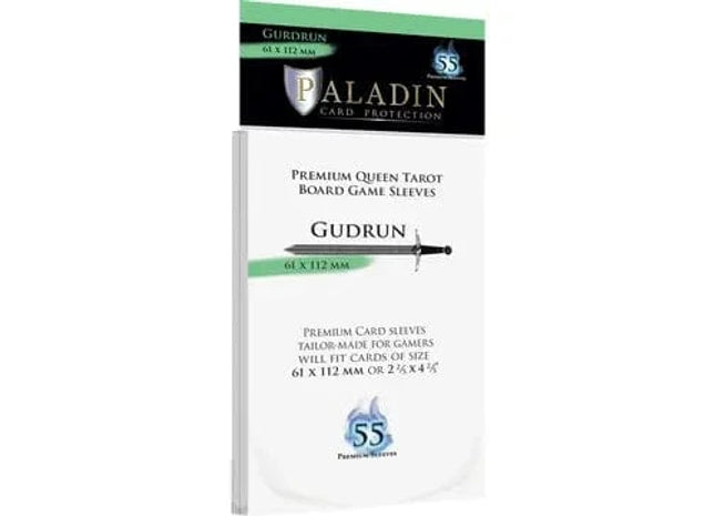 Gamers Guild AZ Paladin Paladin Board Game Sleeves: Gudrun (61x112mm) Bridge Distribution