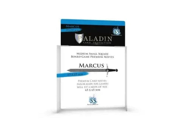 Gamers Guild AZ Paladin Paladin Board Game Sleeves: Marcus (65x65mm) Bridge Distribution