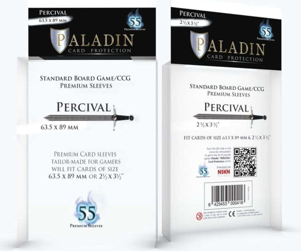 Paladin Board Game Sleeves: Percival (63.5x89mm)