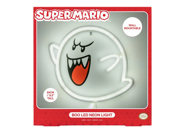 Gamers Guild AZ Paladone Super Mario: Boo - Wall Mountable Led Neon Light Faire