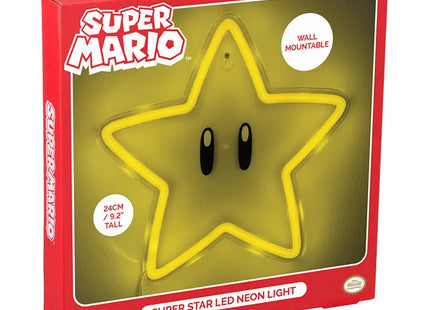 Gamers Guild AZ Paladone Super Mario: Super Star Wall Mountable Led Neon Light Faire