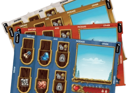 Gamers Guild AZ Paper Fort Games Terraria: The Board Game - Deluxe Player Mat Pack AGD