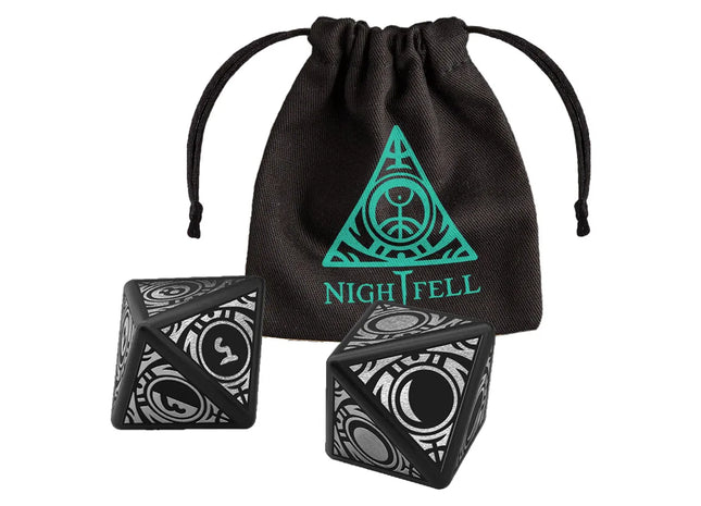 Gamers Guild AZ Pathfinder Pathfinder 2E: Nightfell - 2D8 Special Edition Dice with Bag (Pre-Order) ACD Distribution