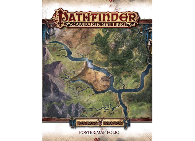 Gamers Guild AZ Pathfinder Pathfinder: Campaign Setting- Ironfang Invasion Poster Map Folio Southern Hobby