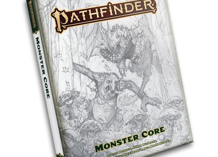 Gamers Guild AZ Pathfinder Pathfinder Rpg (2e): Pathfinder Monster Core Sketch Cover Edition GTS