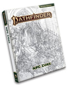 Gamers Guild AZ Pathfinder Pathfinder RPG: NPC Core Hardcover (Sketch Cover Edition) (P2) - Black Friday AGD