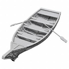 Gamers Guild AZ Pathfinder WZK90503 Pathfinder Minis: Deep Cuts - Rowboat and Oars Southern Hobby