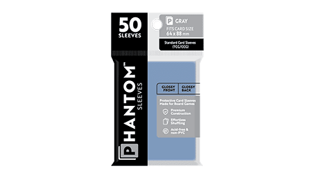 Phantom Sleeves: Gray Size (64mm x 88mm) - Gloss/Matte (50) Phantom Sleeves: Gray Size (64mm x 88mm) - Gloss/Matte (50)