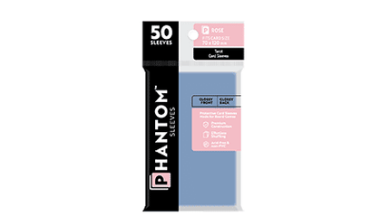 Gamers Guild AZ Phantom Sleeves Phantom Sleeves: Rose Size - 50ct Sleeves (Glossy/Matte) Capstone Games