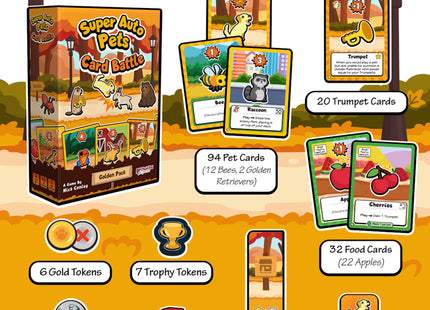 Gamers Guild AZ Plaid Hat Games Super Auto Pets Card Battle: Golden Pack (Pre-Order) ACD Distribution