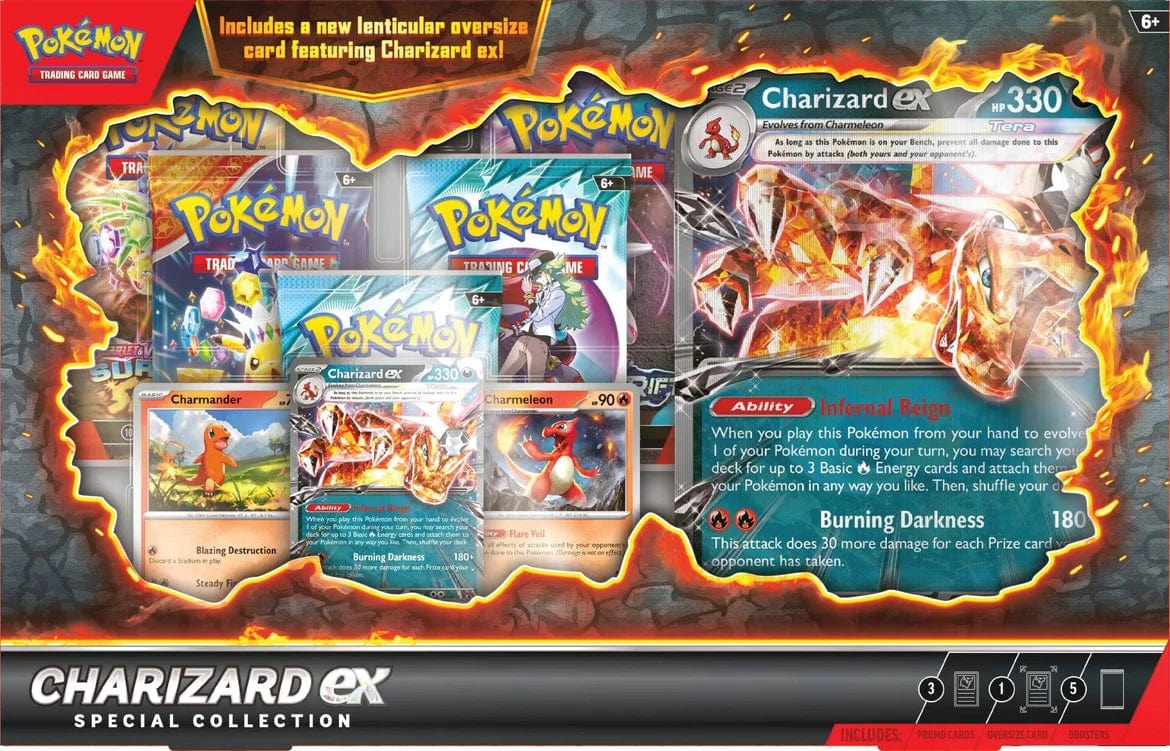 booster pack pokemon charizard Pokemon: Base Set Sleeved #8 (Charizard) Open the gateway to excitement with six Pokmon TCG booster packs and envelop your deck in style with 65 card sleeves featuring the majestic Tera Pokmon Charizard Pokemon TCG Brilliant Stars CHARIZARD