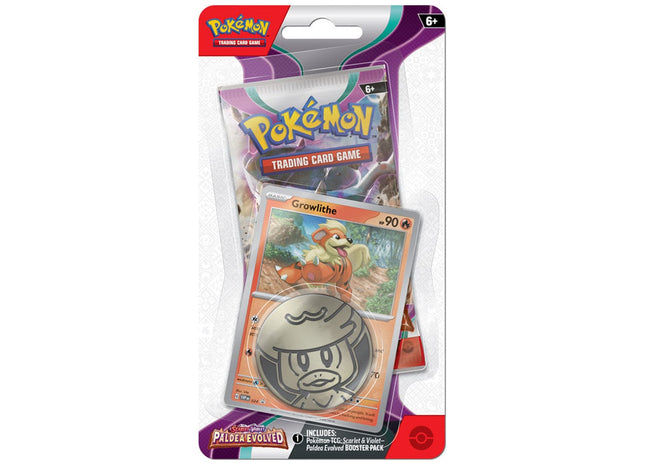 Gamers Guild AZ Pokemon Pokemon Scarlet and Violet 2 Paldea Evolved Checklane Blister - Growlithe Southern Hobby