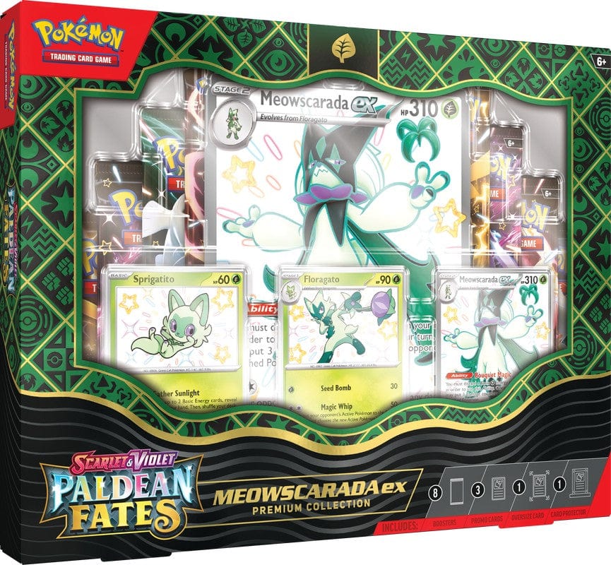 Pokemon Scarlet and Violet 4.5 Paldean Fates ex Premium Collection - S Gamers Guild AZ Pokemon Scarlet and Violet 4.5 Paldean Fates ex Premium Collection - S Gamers Guild AZ
