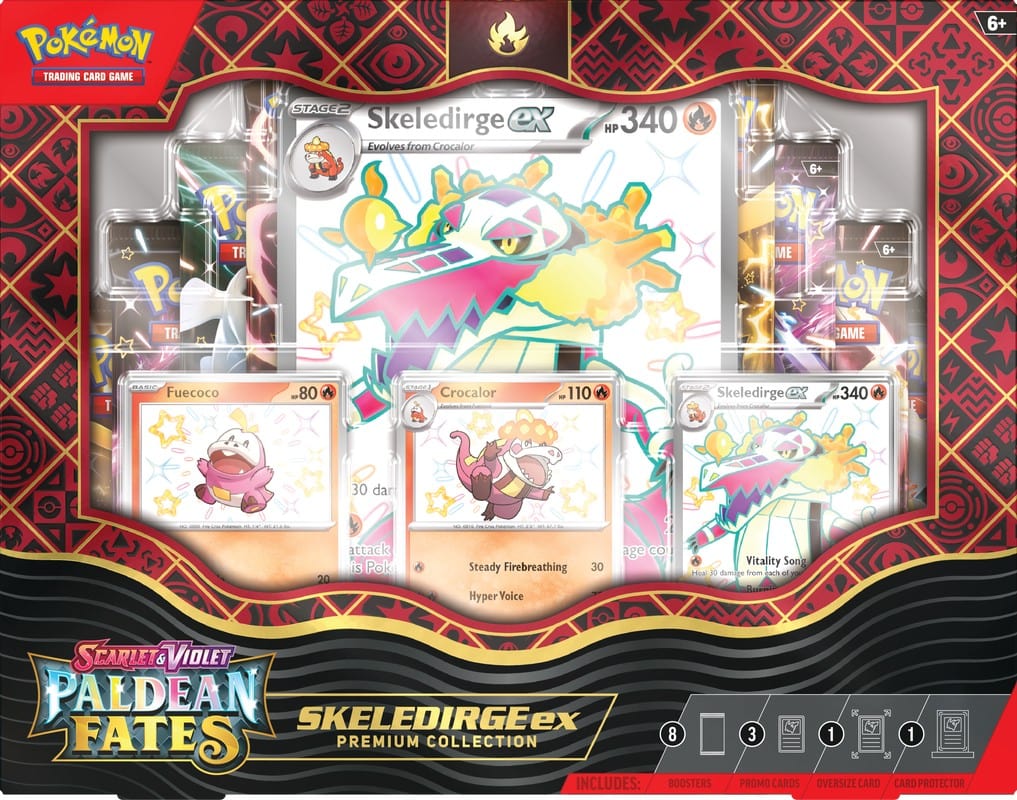pokemon scarlet and violet shiny cards Pokemon Scarlet and Violet 4.5 Paldean Fates ex Premium Collection