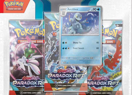 Gamers Guild AZ Pokemon Pokemon Scarlet and Violet 4 Paradox Rift 3-Pack Blister - Cetitan Pokemon