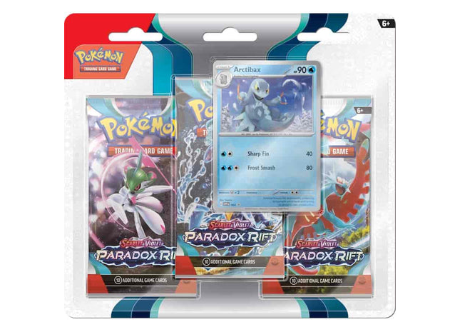 Gamers Guild AZ Pokemon Pokemon Scarlet and Violet 4 Paradox Rift 3-Pack Blister - Cetitan Pokemon