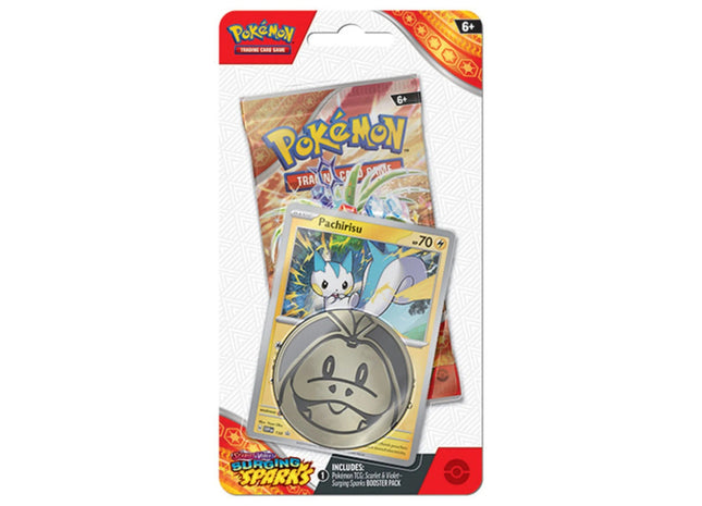 Gamers Guild AZ Pokemon Pokemon Scarlet & Violet -  Surging Sparks -  Checklane Blister (Pachirisu) Pokemon