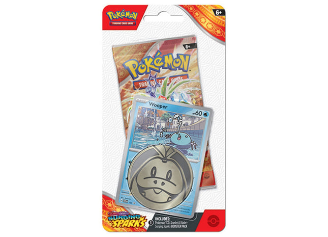 Gamers Guild AZ Pokemon Pokemon Scarlet & Violet -  Surging Sparks -  Checklane Blister (Wooper) Pokemon