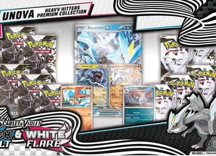 Gamers Guild AZ Pokemon Pokemon: Scarlet & Violet Unova Heavy Hitters Premium Collection - Black Bolt & White Flare Pokemon