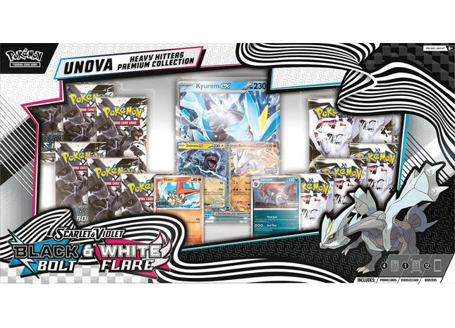 Gamers Guild AZ Pokemon Pokemon: Scarlet & Violet Unova Heavy Hitters Premium Collection - Black Bolt & White Flare Pokemon