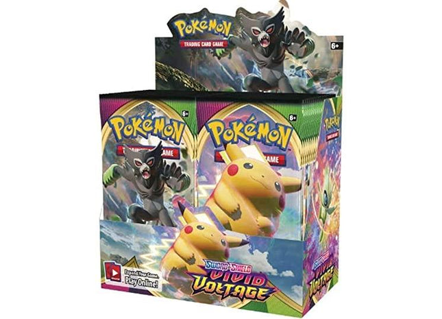 Gamers Guild AZ Pokemon Pokemon Sword & Shield Vivid Voltage Booster Display Old Pokemon
