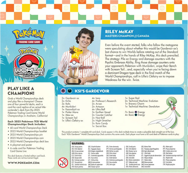 Pokemon TCG: Anaheim 2025 World Championship Deck: Riley McKay
