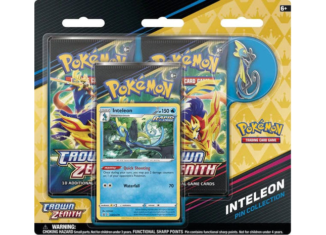 Gamers Guild AZ Pokemon Pokemon TCG: Crown Zenith - Pin Collection - Inteleon Pokemon