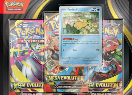 Gamers Guild AZ Pokemon Pokemon TCG: Mega Evolution 1: 3-Booster Blister - Psyduck (Pre-Order) Pokemon