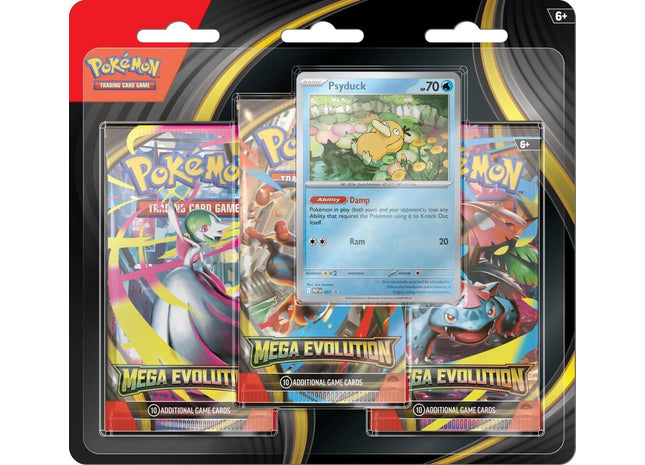 Gamers Guild AZ Pokemon Pokemon TCG: Mega Evolution 1: 3-Booster Blister - Psyduck (Pre-Order) Pokemon