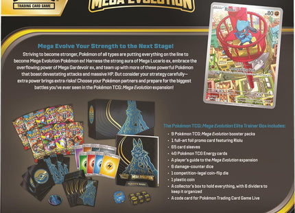 Gamers Guild AZ Pokemon Pokemon TCG: Mega Evolution 1: Elite Trainer Box - Mega Lucario [Wave 2] (Pre-Order) Pokemon