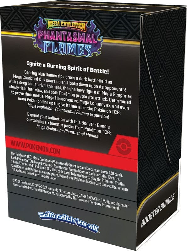 Pokemon TCG: Mega Evolution 2 - Phantasmal Flames Booster Bundle Box Gamers Guild AZ Pokemon TCG: Mega Evolution 2 - Phantasmal Flames Booster Bundle Box Gamers Guild AZ