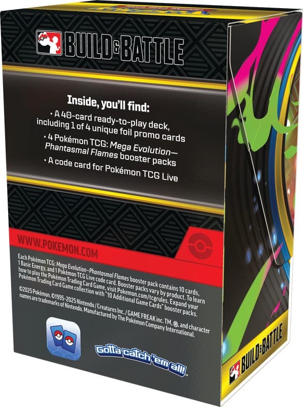 Pokemon TCG: Mega Evolution 2 - Phantasmal Flames Build & Battle Box Deck Gamers Guild AZ Pokemon TCG: Mega Evolution 2 - Phantasmal Flames Build & Battle Box Deck Gamers Guild AZ
