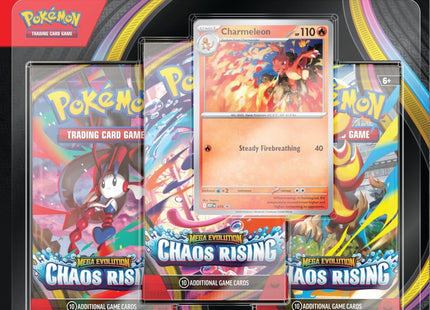 Gamers Guild AZ Pokemon Pokemon TCG: Mega Evolution 4: Chaos Rising - 3-Pack Blister (Pre-Order) Pokemon