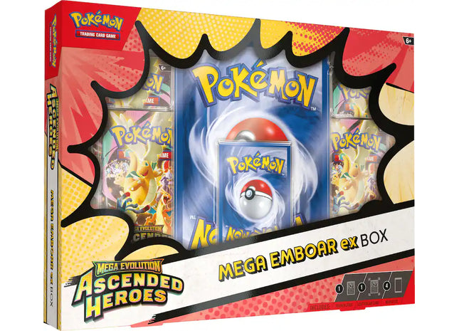 Gamers Guild AZ Pokemon Pokemon TCG: Mega Evolution: Ascended Heroes - Mega Emboar ex Box (Pre-Order) Pokemon