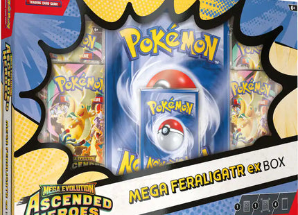 Gamers Guild AZ Pokemon Pokemon TCG: Mega Evolution: Ascended Heroes - Mega Feraligatr ex Box (Pre-Order) Pokemon