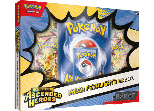 Gamers Guild AZ Pokemon Pokemon TCG: Mega Evolution: Ascended Heroes - Mega Feraligatr ex Box (Pre-Order) Pokemon