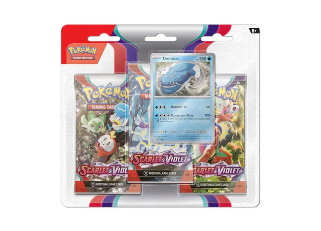 Gamers Guild AZ Pokemon Pokemon TCG: Scarlet and Violet - 3 Booster Blister: Dondozo Pokemon