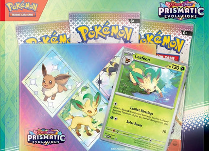 Gamers Guild AZ Pokemon Pokemon TCG: Scarlet and Violet - Prismatic Evolutions Sticker Collection [Leafeon] Pokemon