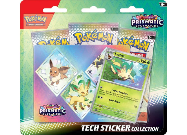 Gamers Guild AZ Pokemon Pokemon TCG: Scarlet and Violet - Prismatic Evolutions Sticker Collection [Leafeon] Pokemon
