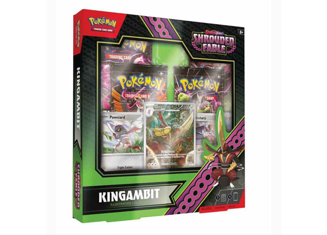 Gamers Guild AZ Pokemon Pokemon TCG: Scarlet and Violet Shrouded Fable: Kinggambit Illustration Collection - Street Date: 08/02/2024 - ORDER DUE BY: 06/19/2024 - Price: $16.49 GTS