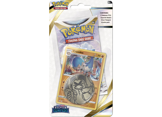Gamers Guild AZ Pokemon Pokemon TCG: Sword & Shield Silver Tempest Checklane Blister - Cranidos Old Pokemon