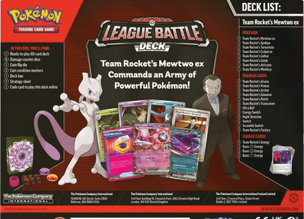 Gamers Guild AZ Pokemon Pokemon TCG: Team Rocket's Mewtwo ex League Battle Deck (Pre-Order) Pokemon