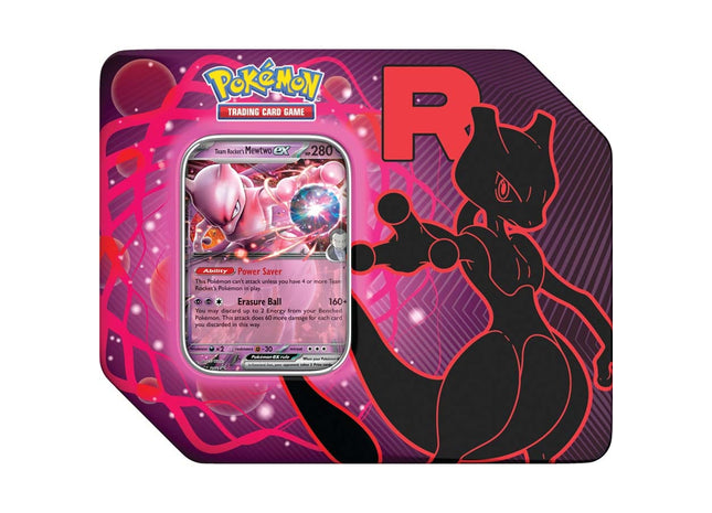 Gamers Guild AZ Pokemon Pokemon TCG: Team Rocket Tin - Mewtwo (Pre-Order) Pokemon